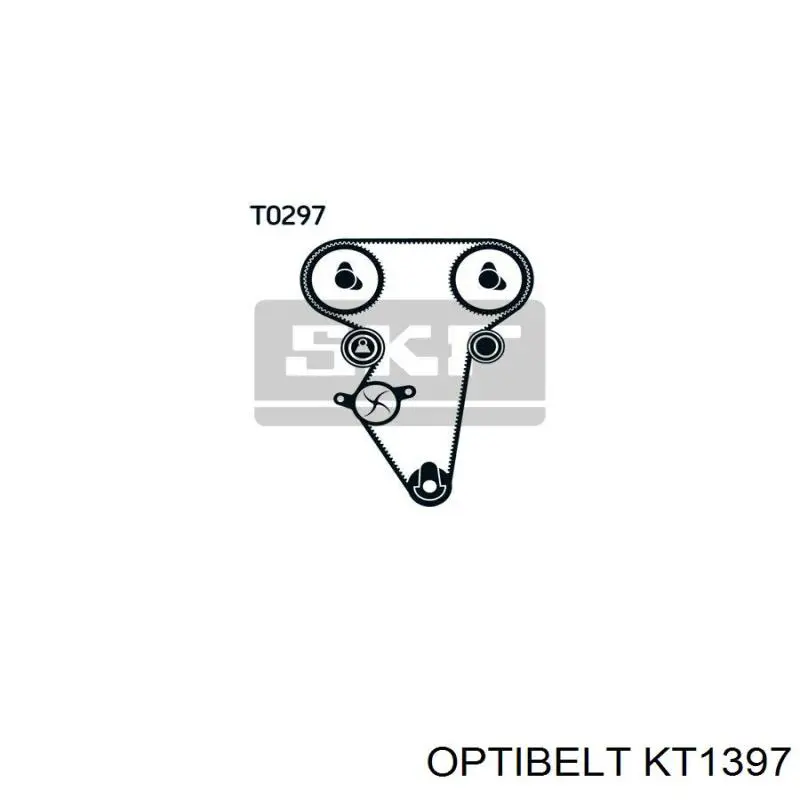 Комплект ГРМ KT1397 Optibelt