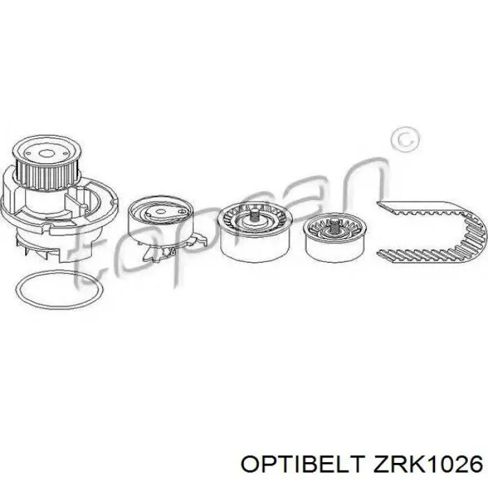 ZRK1026 Optibelt Ремінь двигуна