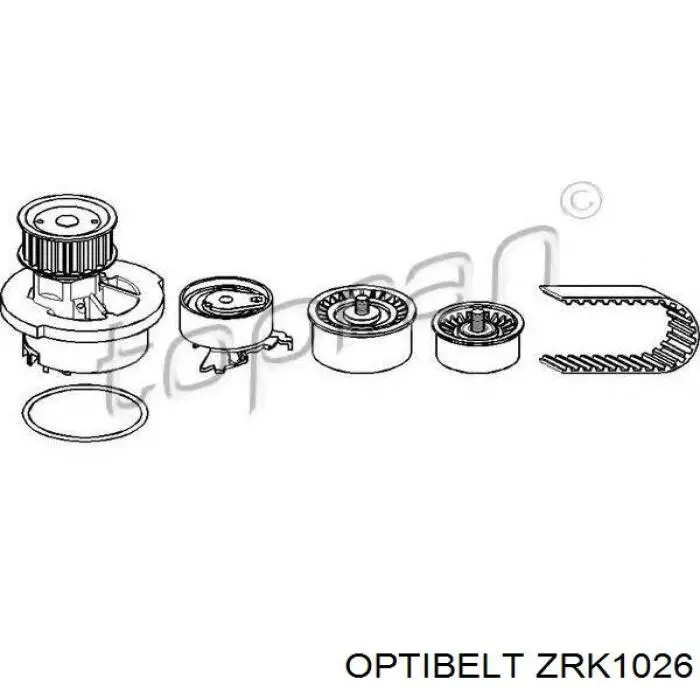 ГРМ ремінь Optibelt ZRK1026
