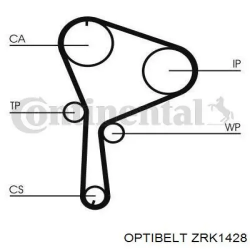 Ремінь ГРМ 8200087378 Renault (RVI)