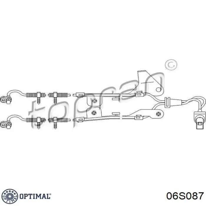 Датчик АБС (ABS) задній 06S087 Optimal