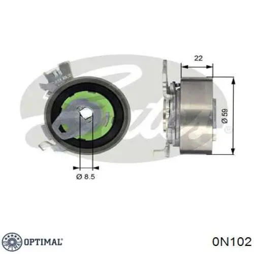 Купити 0N102 Optimal Натягувач ременя ГРМ