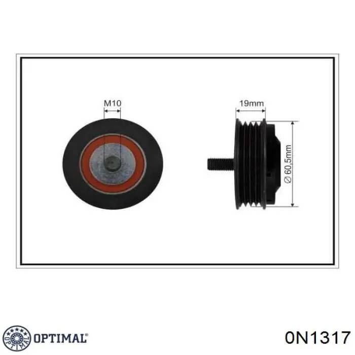 Натягувач приводного ременя 0N1317 Optimal