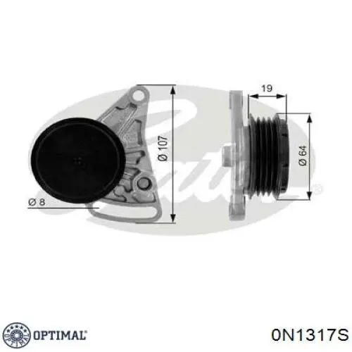 Натяжний ролик 0N1317S Optimal