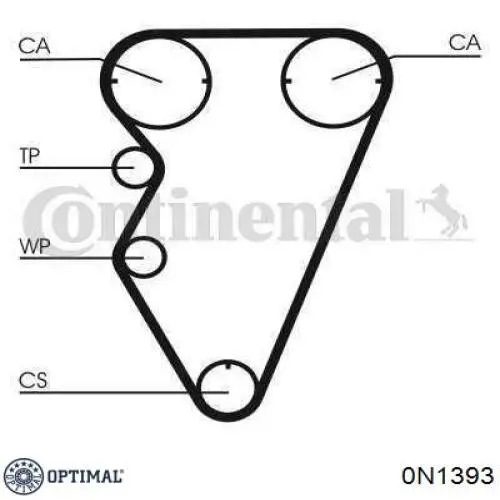 Купити 0N1393 Optimal Ролик приводного ременя, паразитний