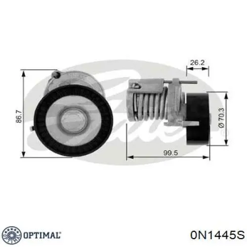Купити 0N1445S Optimal Натяжний ролик