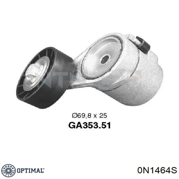 Ролик натягувача приводного ременя Optimal 0N1464S
