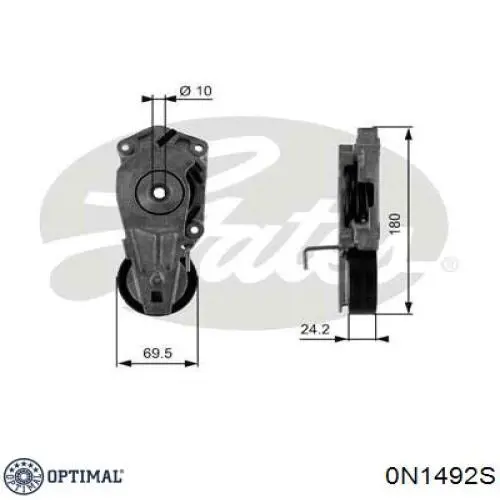 Купити 0N1492S Optimal Натяжний ролик
