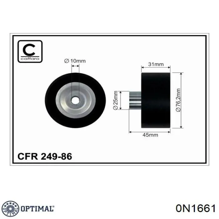 Купити 0N1661 Optimal Натяжний ролик