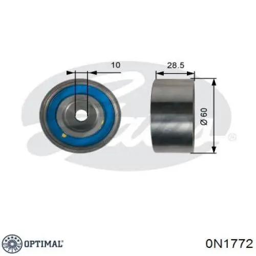 Купити 0N1772 Optimal Ролик паразитний ГРМ