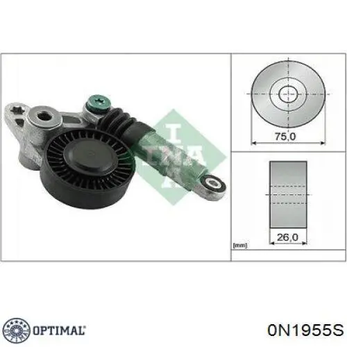 Купити 0N1955S Optimal Натяжний ролик