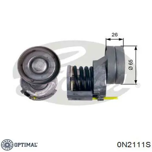 0N2111S Optimal ролик натягувача приводного ременя