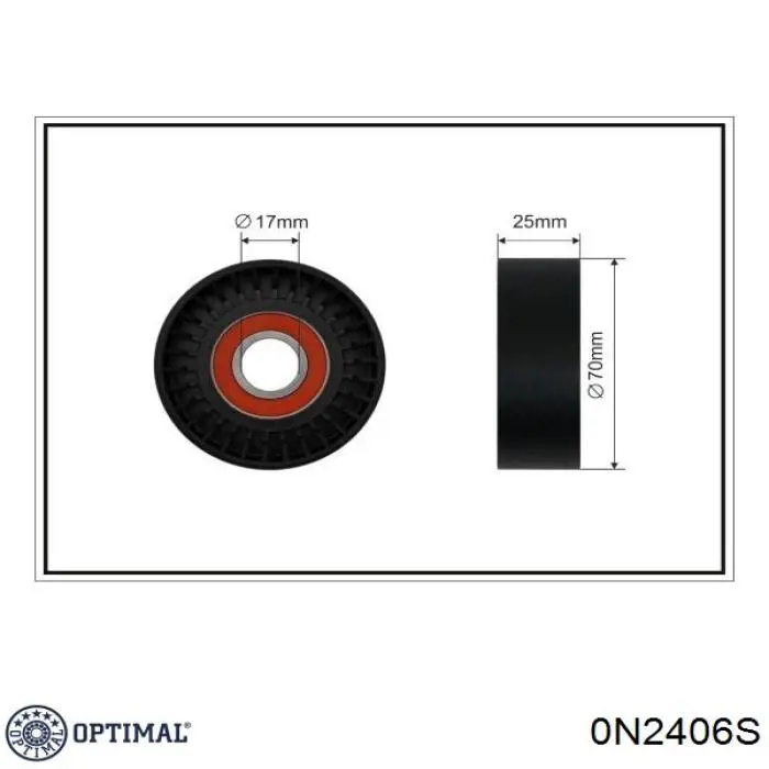 Натяжний ролик Optimal 0N2406S ціна, від 13.53 USD