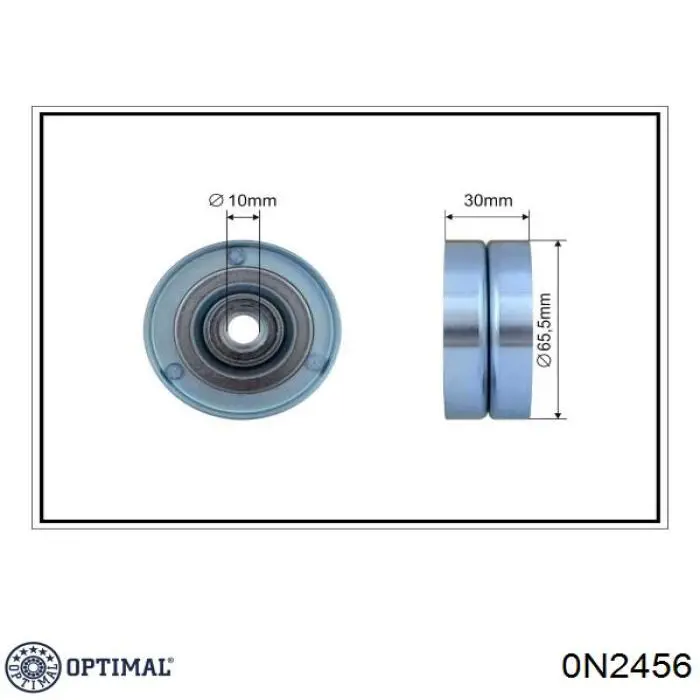 Ролик приводного ременя, паразитний Optimal 0N2456 ціна, від 16.56 USD