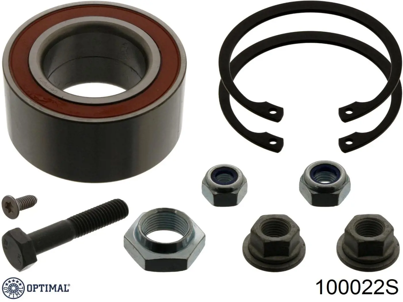 Комплект підшипник маточини передньої Optimal 100022S ціна, від 14.78 USD