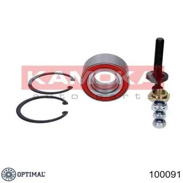 Комплект підшипник маточини передньої Optimal 100091 ціна, від 21.74 USD