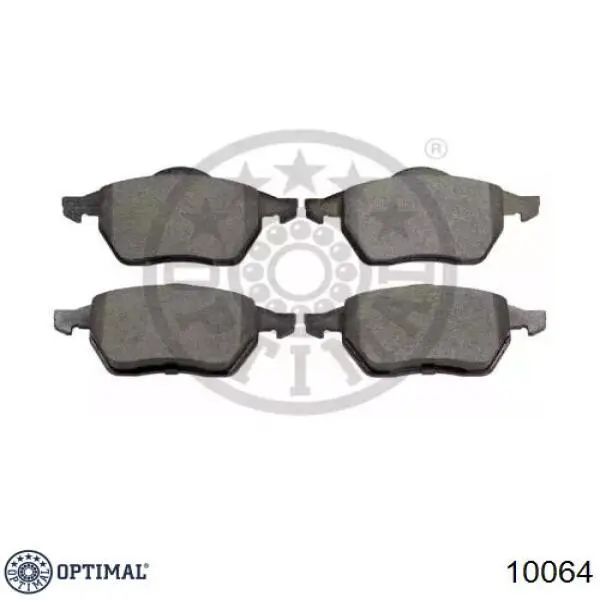 Купити 10064 Optimal Колодки гальмівні передні, дискові