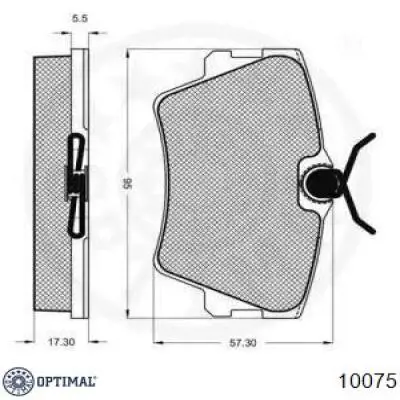 Купити 10075 Optimal Задні колодки