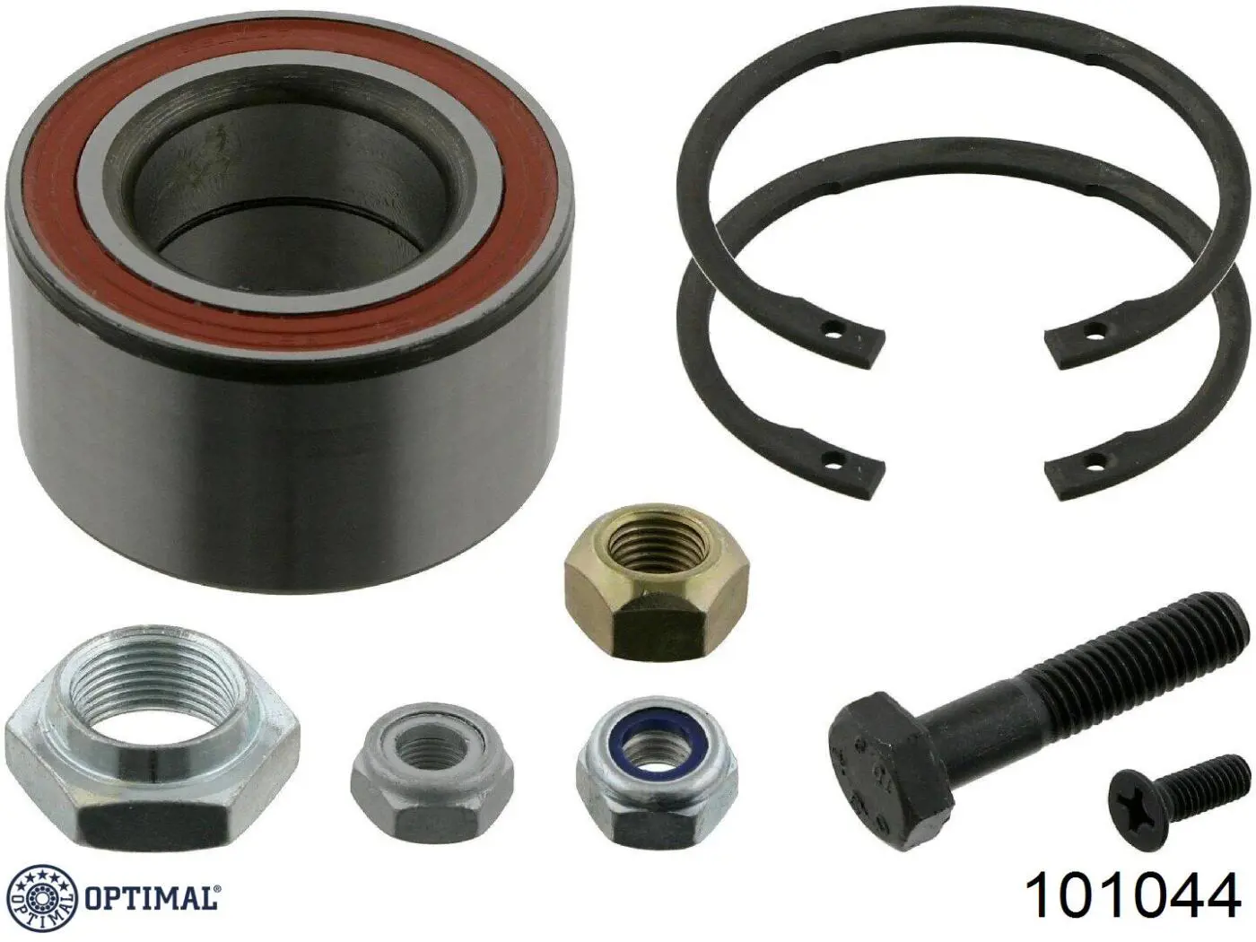 Комплект підшипник маточини передньої Optimal 101044 ціна, від 11.80 USD