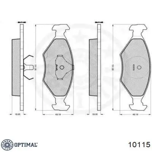 Гальмівні колодки Fiat/Alfa/Lancia 71738153 ціна, від 13.97 USD