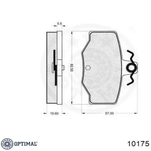 Купити 10175 Optimal Задні колодки