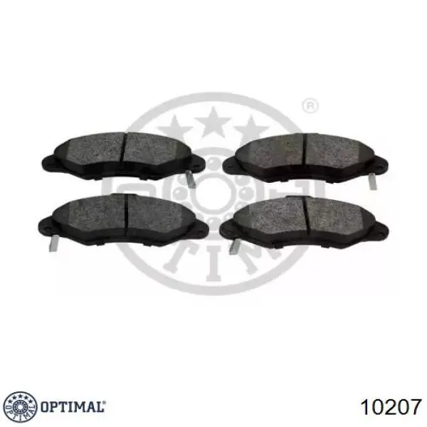 Купити 10207 Optimal Колодки гальмівні передні, дискові