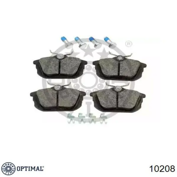 Задні гальмівні колодки Optimal 10208 ціна, від 12.97 USD