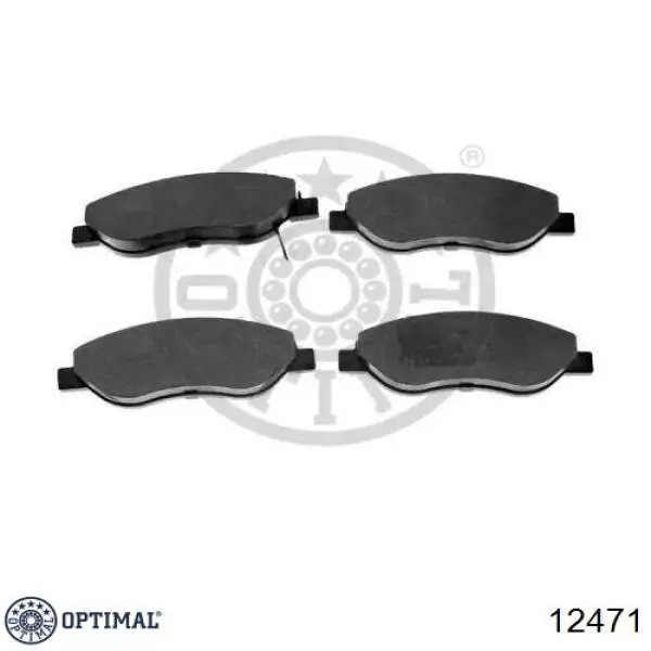 Колодки гальмівні передні, дискові 12471 Optimal