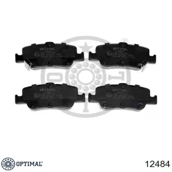 Задні гальмівні колодки 12484 Optimal