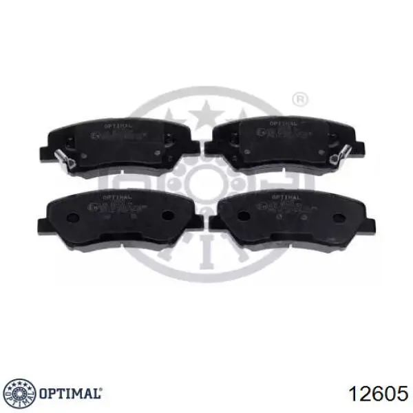 Купити 12605 Optimal Колодки гальмівні передні, дискові
