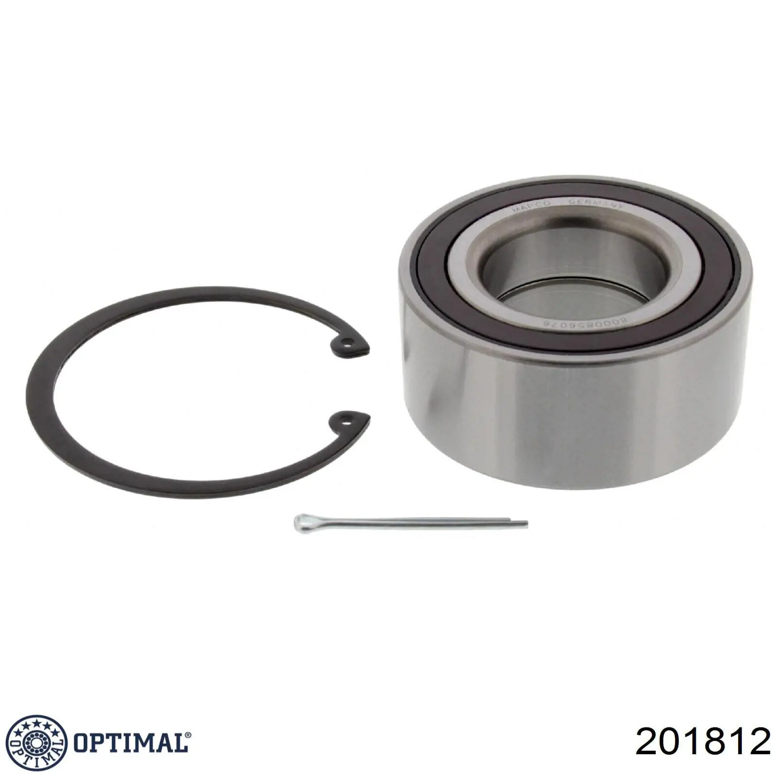 Комплект підшипник маточини передньої Optimal 201812 ціна, від 27.47 USD