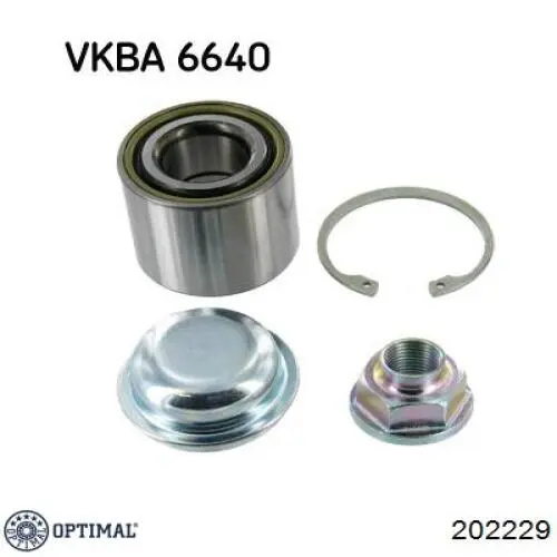 Підшипник задньої ступиці 202229 Optimal