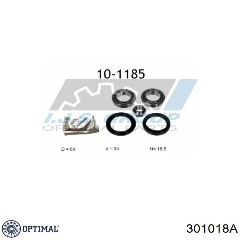 Підшипник ступиці 301018A Optimal