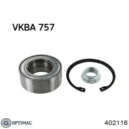 Підшипник задньої ступиці 402116 Optimal