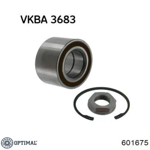 Комплект підшипник маточини передньої Optimal 601675 ціна, від 36.93 USD