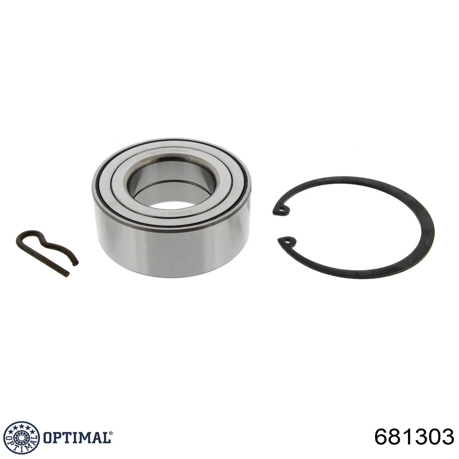 Комплект підшипник маточини передньої Optimal 681303 ціна, від 24.78 USD