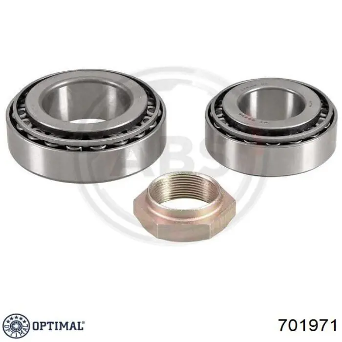 Комплект підшипник маточини передньої Optimal 701971 ціна, від 32.05 USD