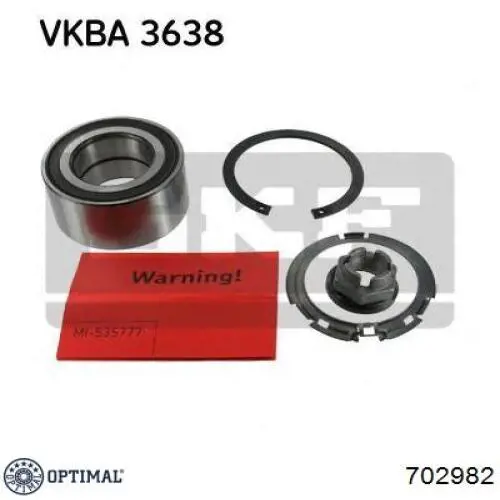 Підшипник задньої ступиці 702982 Optimal