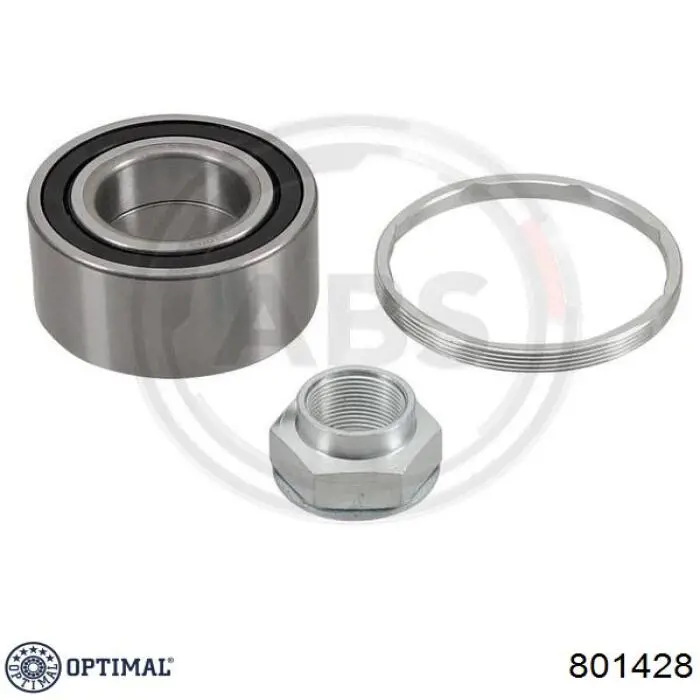 Комплект підшипник маточини передньої Optimal 801428 ціна, від 13.22 USD