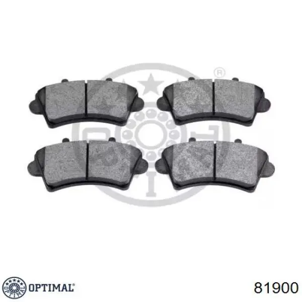 Купити 81900 Optimal Колодки гальмівні передні, дискові