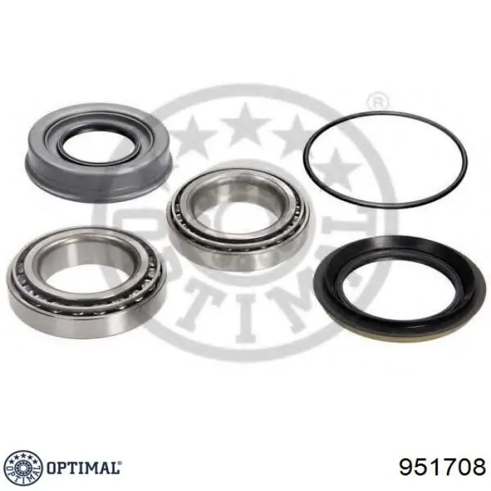 Комплект підшипник маточини передньої Optimal 951708 ціна, від 13.92 USD