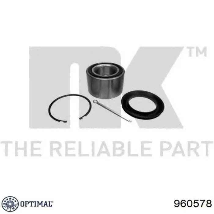 Комплект підшипник маточини передньої Optimal 960578 ціна, від 15.88 USD