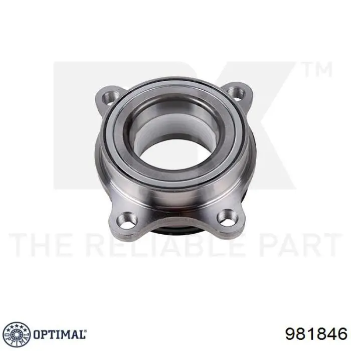 Комплект підшипник маточини передньої Optimal 981846 ціна, від 41.60 USD