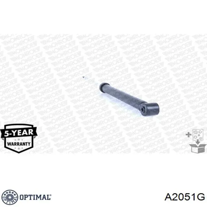 Амортизатор задній Optimal A2051G ціна, від 25.87 USD