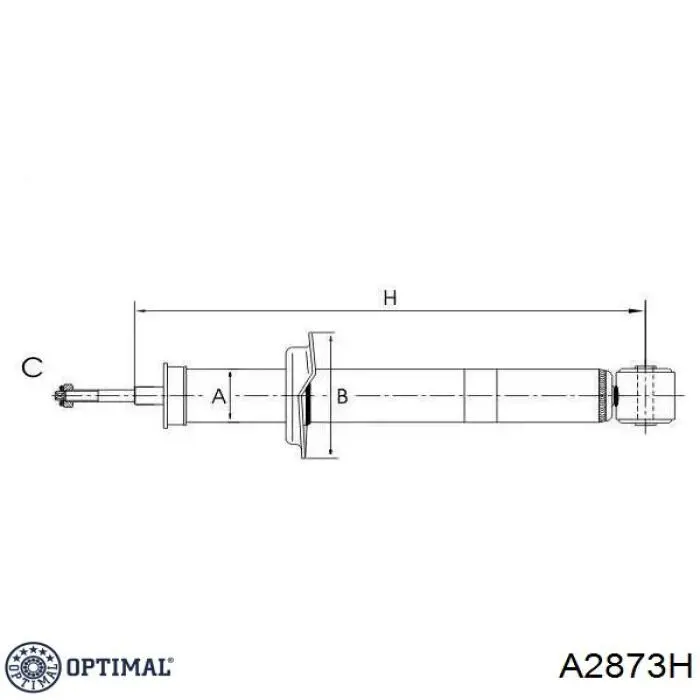 Купити A2873H Optimal Стійка амортизатора задня
