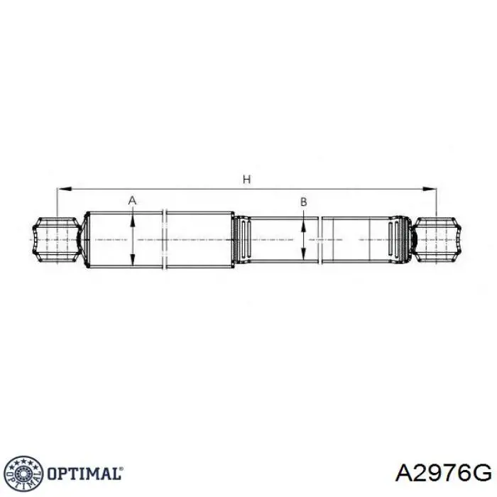 Амортизатор передній A2976G Optimal