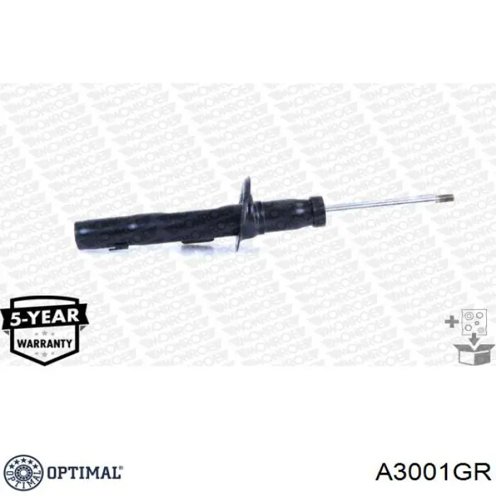Амортизатор передній, правий Optimal A3001GR ціна, від 35.73 USD