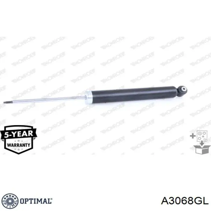 Амортизатор передньої підвіски, лівий Optimal A3068GL ціна, від 38.51 USD