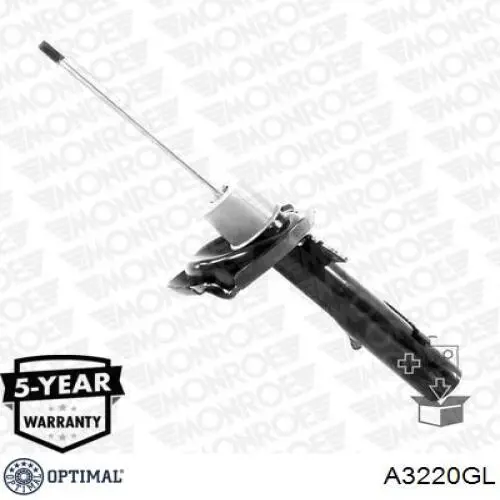 Амортизатор передньої підвіски, лівий Optimal A3220GL ціна, від 54.43 USD