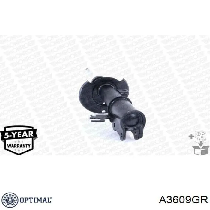 Амортизатор передній, правий A3609GR Optimal